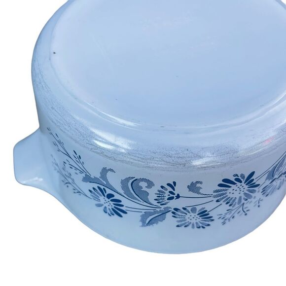 Vintage Pyrex Colonial Mist White and Blue 474-B 1.5L Casserole Dish - Picture 5 of 6